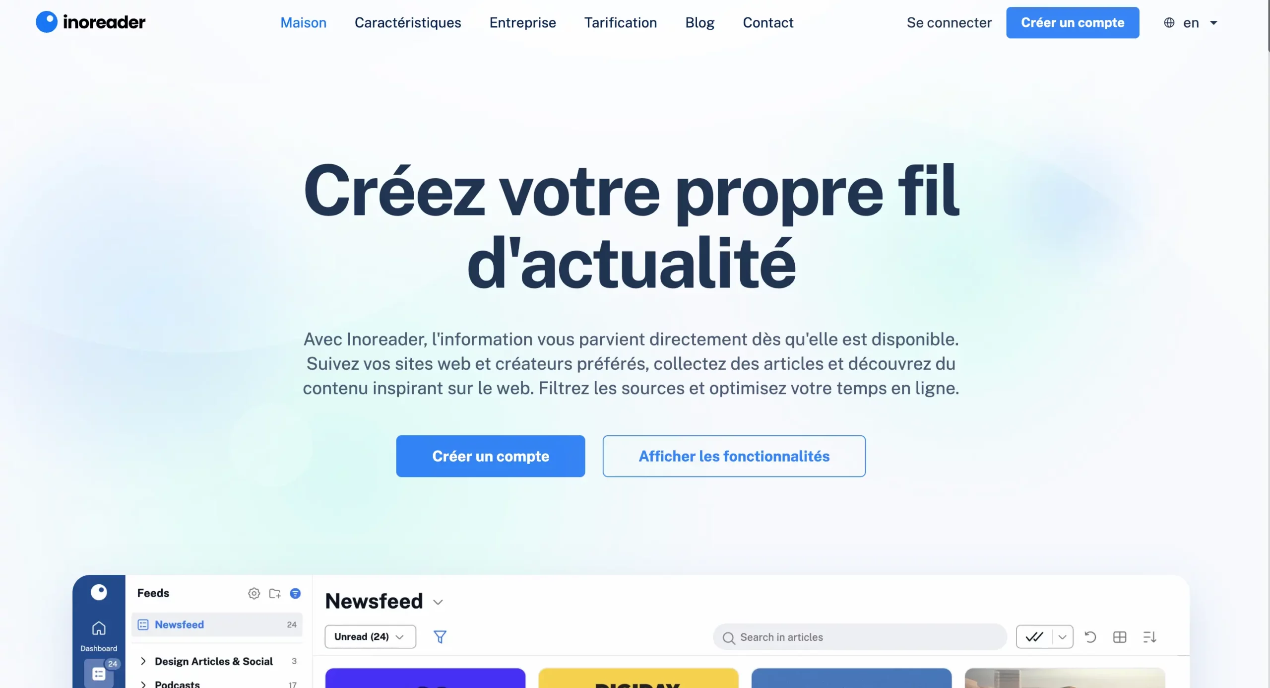 Veille : inoreader