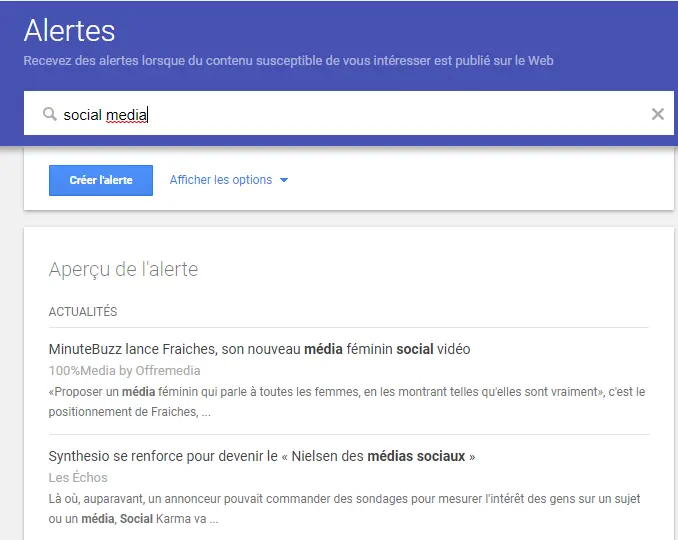 Mettre en place sa veille sur Internet : Google Alerts