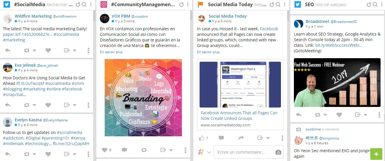 Les outils de veille sur les réseaux sociaux Hootsuite