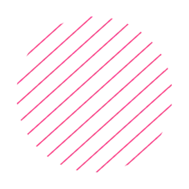 Élément graphique trait rond rose Webzako à Toulouse