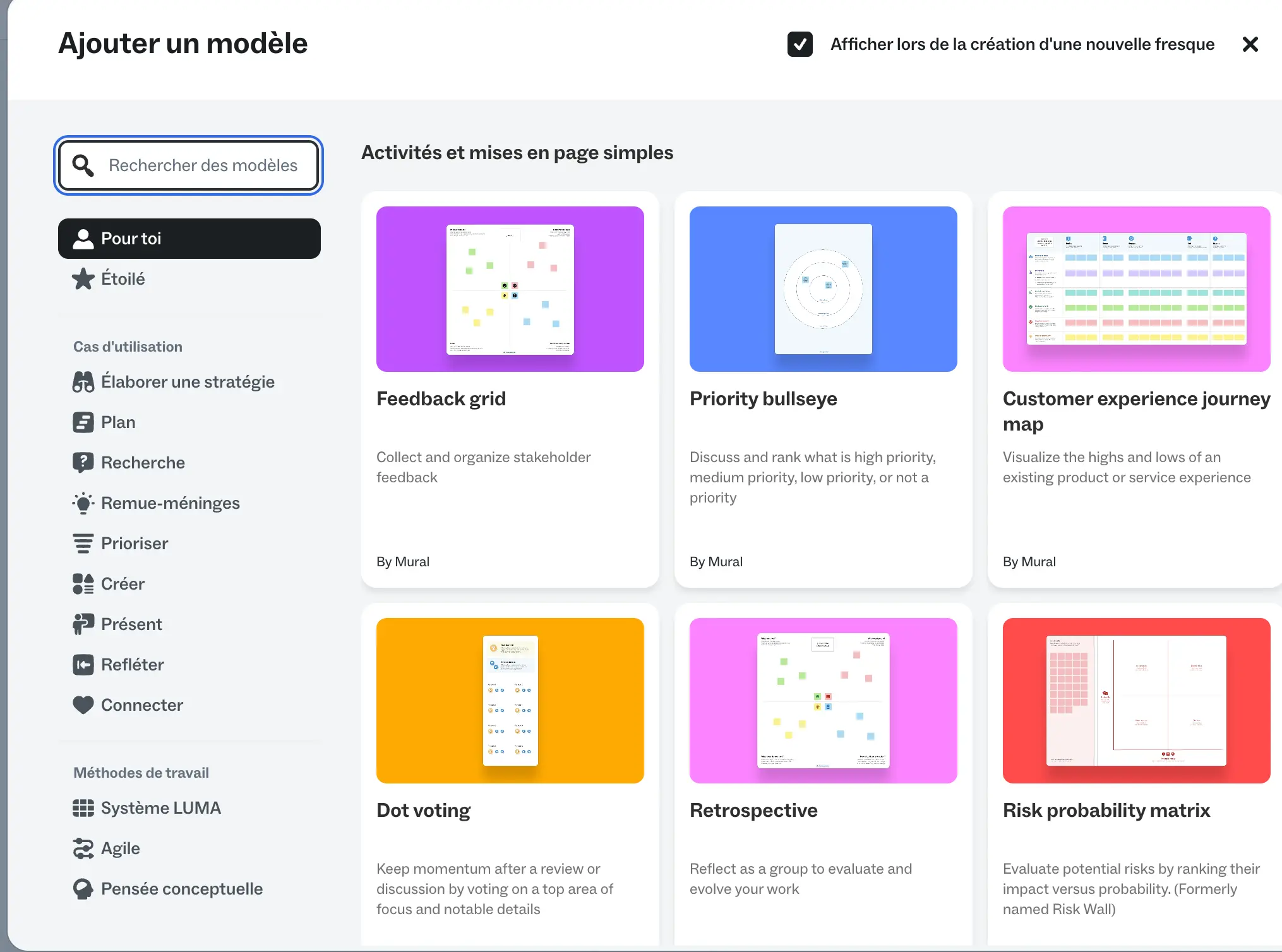 Mural outil gratuit idéal pour le brainstorming