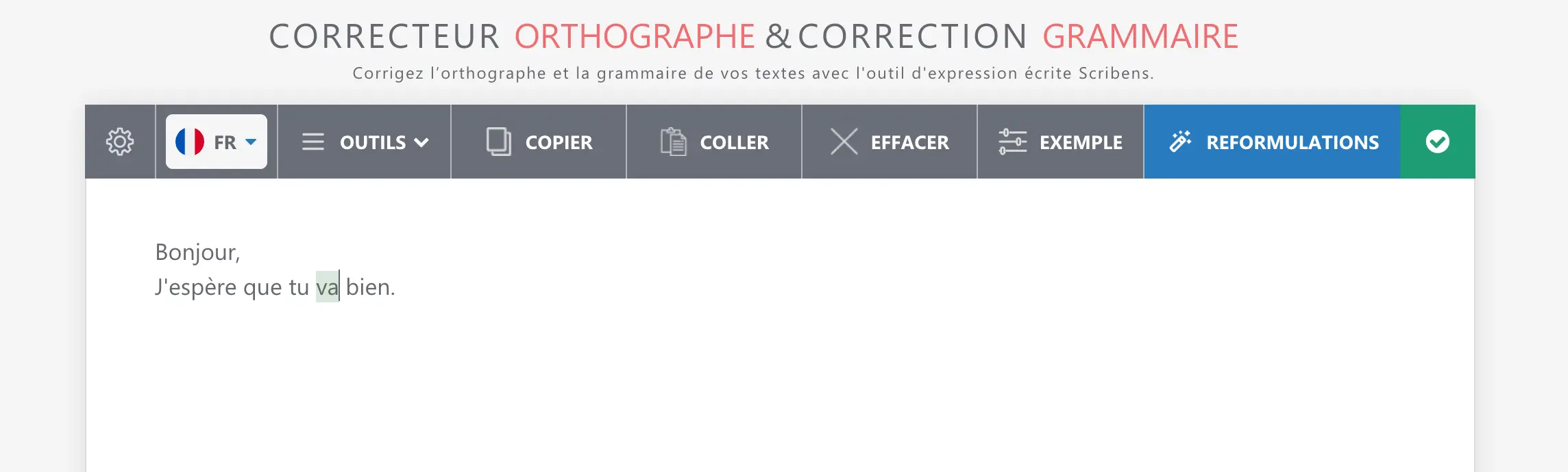 Scribens correcteur automatique