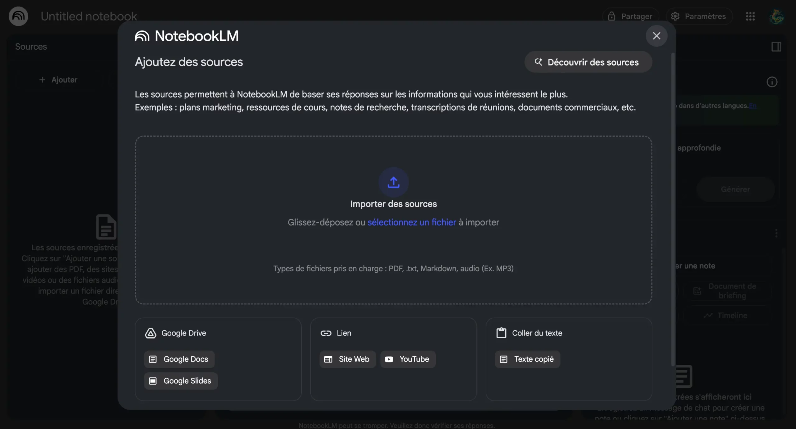 Notebooklm assistant IA de Google pour résumer, extraire ou poser des questions sur vos documents.
