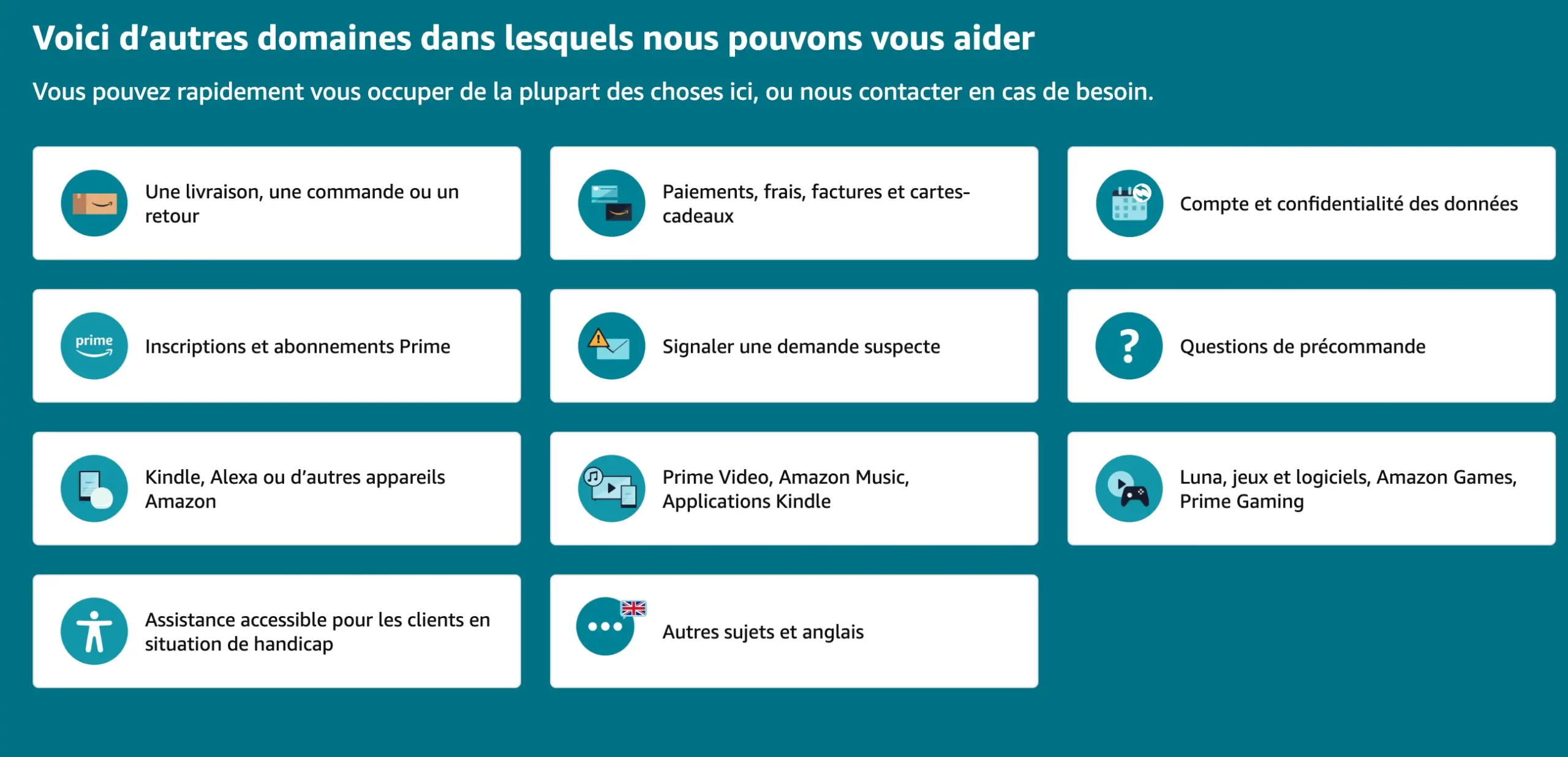 Amazon livraison et les retours